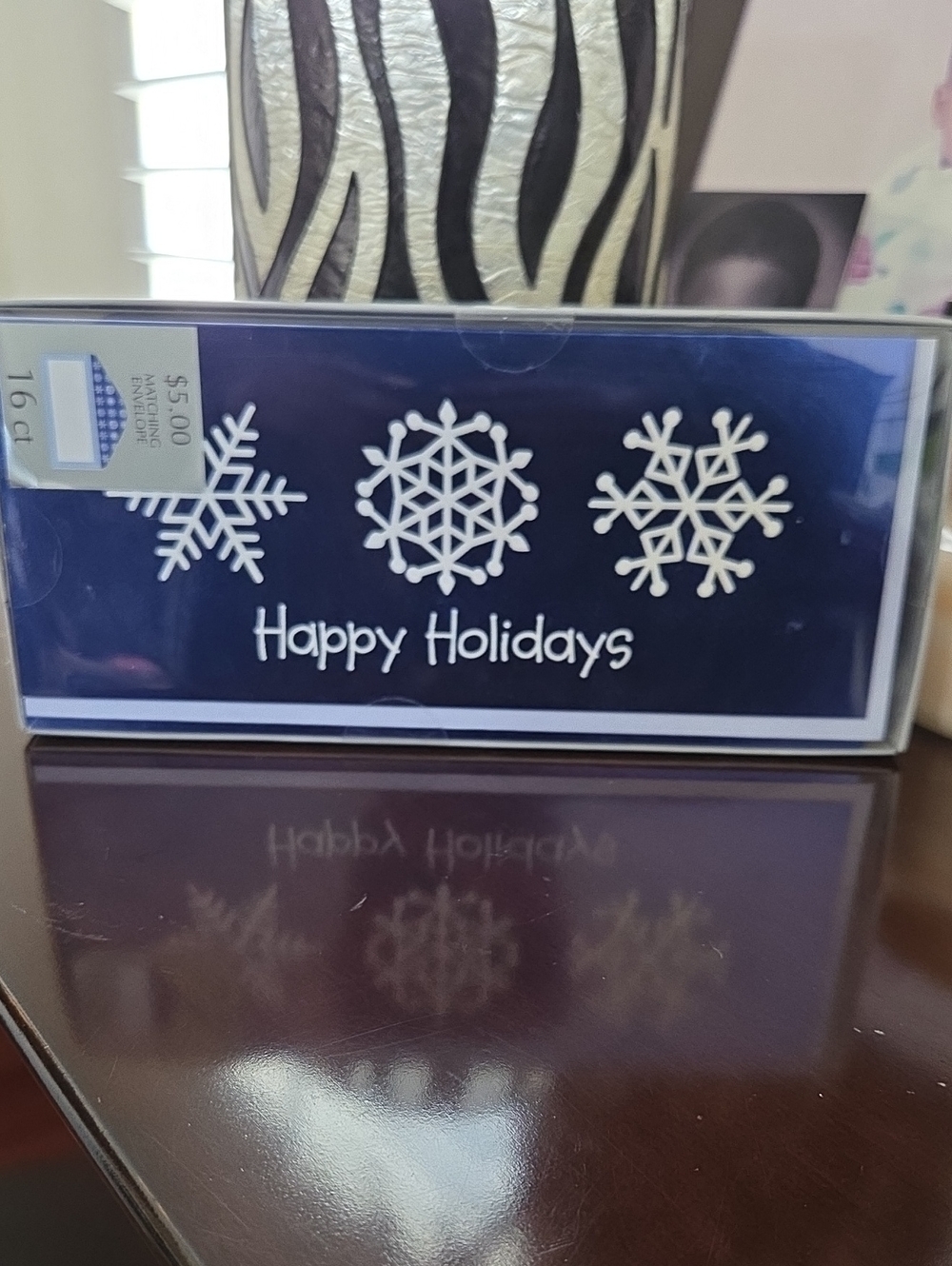 16 ct Happy Holidays Snowflake Decorative Christmas Cards